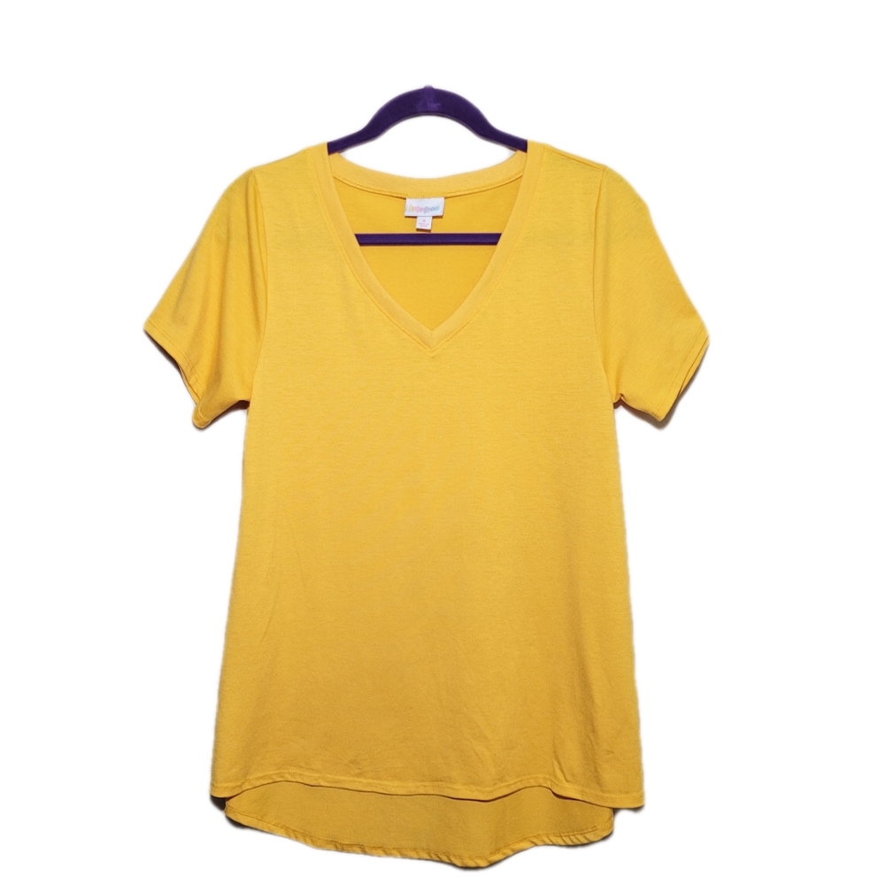 LuLaRoe Christy T Yellow T-shirt S